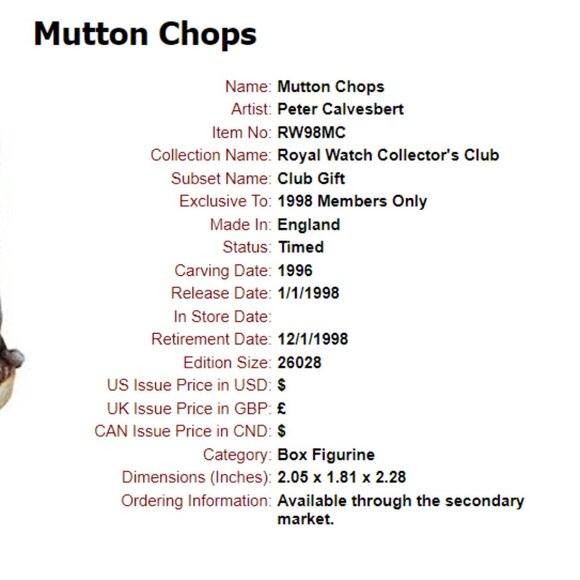 Harmony Kingdom "Mutton Chops" Sheep & Wolf Box Figurine - Picture 10 of 12